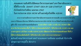 ขอแสดงความยินดีกับนิสิตคณะวิศวกรรมศาสตร์ มหาวิทยาลัยนเรศวร ที่ได้รับรางวัล  Smart Start Idea By GSB Startup กับโจทย์ประจำเดือน เมษายน 2562  ในการประกวด IDEA WoW สร้างสรรค์ธุรกิจพิชิต ASEAN