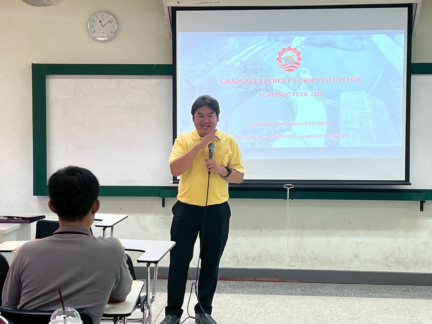 งานบริการการศึกษา คณะวิศวกรรมศาสตร์จัด โครงการปฐมนิเทศนิสิตระดับบัณฑิตศึกษา ประจำปีการศึกษา 2568
